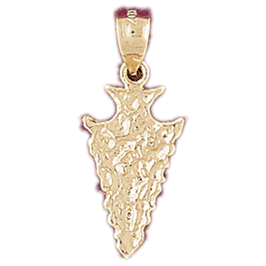 14K Gold Arrowhead Charm-Daz-5307
