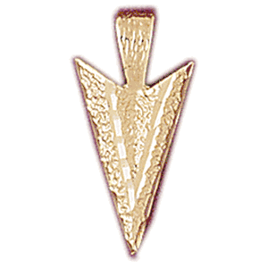14K Gold Arrowhead Charm-Daz-5308