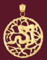 14K Gold Chinese Serpent Charm-Daz-9308