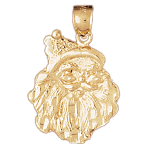 14K Gold Christmas Santa Claus Charm-Daz-5572