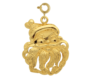 14K Gold Christmas Santa Claus Charm-Daz-5573