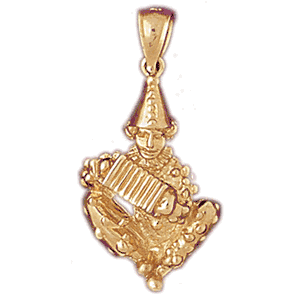 14K Gold Clown Charm-Daz-6054