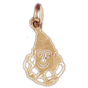 14K Gold Clown Charm-Daz-6070