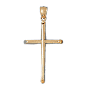 14K Gold Cross Charm-Daz-8190