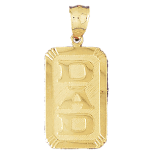 14K Gold Dad Saying Charm-Daz-9870