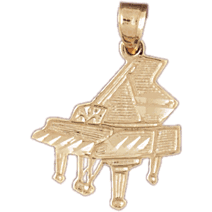 14K Gold Grand Piano Music Charm-Daz-6194