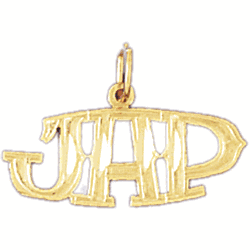 14K Gold Jap Saying Charm-Daz-10419