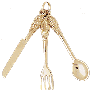 14K Gold Kitchen Utensil Charm-Daz-6922