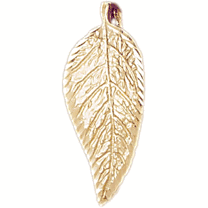14K Gold Leave Charm-Daz-6782