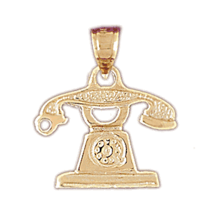 14K Gold Miscellaneous Phone Charm-Daz-6581