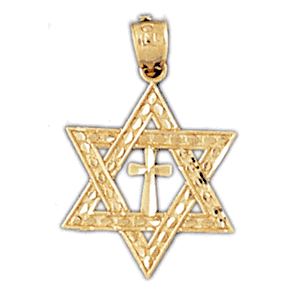 14K Gold Star of David Charm-Daz-9171