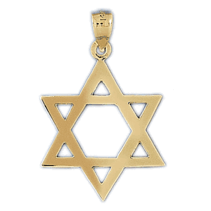 14K Gold Star of David Charm-Daz-9206