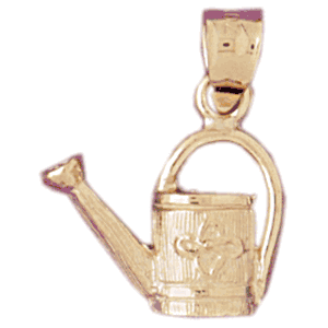 14K Gold Watering Can Charm-Daz-6674
