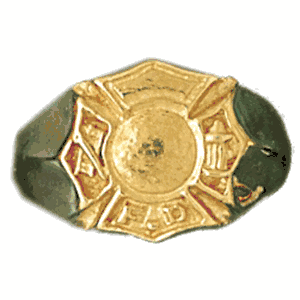 14k Yellow Gold Fire Department Ring daz-14377