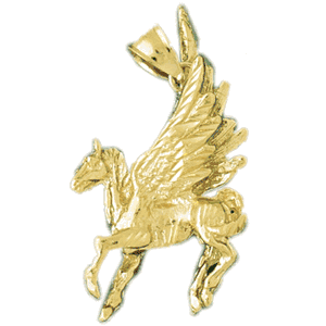 3-D Pegasus Gold Charm DAZ-1864
