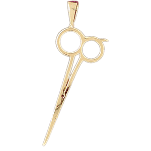 14K Gold 3-D Scissor Charm-Daz-6386