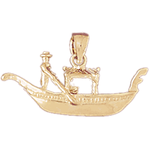 14K Gold 3-D Travel Charm-Daz-4927