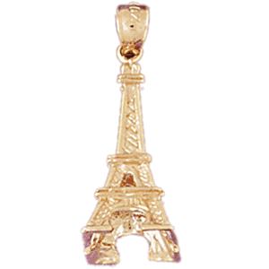14K Gold 3-D Travel Charm-Daz-4914