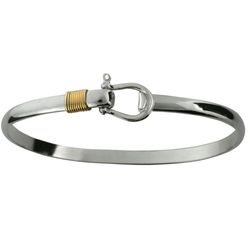 3x1mm Shackel Hook Bracelet W/14ky Wraps 8.0  - C3SHA80