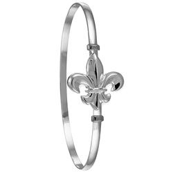 4mm Fleur De Lis Hook Bracelet W/wraps 6.5  - S4FDL65