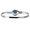 4mm Opal Unity Hook Bracelets Opal & Silver Wraps 6.5  - S4OPUNY65