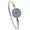 4mm Treasure Coin Created Opal Hook Bracelet W/14ky Wraps  & Cro8.0  - TT4TCOP80