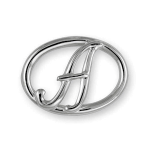 Alphabet A Bracelet Clasp - Sterling Silver