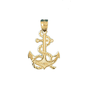 Anchor with Rope Gold Charm DAZ-1120
