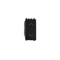 Arke Switch Grey: 2p, 10a, 250v, 6 Terminals Directional Arrows, Central Off Position - Vm19061