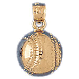 14K Gold Baseball Charm-Daz-3367