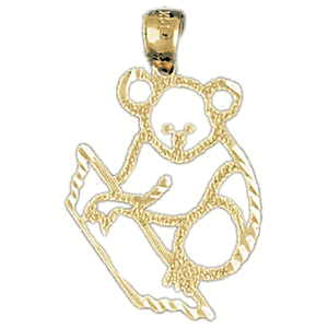 14K Gold Bear Charm-Daz-2524