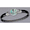 Black Titanium Pure Joy Hook Bracelet - Sterling Silver Wraps 6mm 7.5 Inch