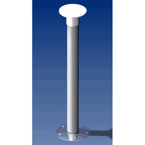 Bom: Table Pedestal,50Mm,Rem Base Anodized, H=670Mm/26.4"