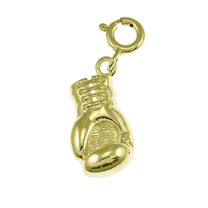 Boxing Gloves Gold Charm DAZ-3626