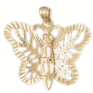 Butterflies Gold Charm DAZ-3098