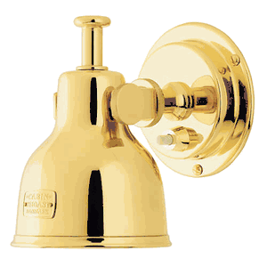 Cabin Lamp Led, Medium, Pvd Gold, 10-30vdc, 1 X 1w Led - Mc20pvdled