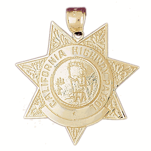 California Highway Patrol Gold Charm DAZ-4578