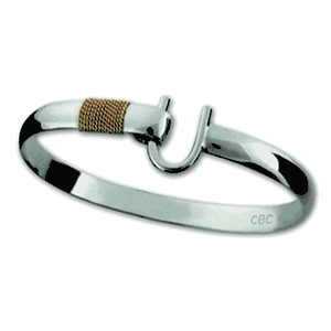 Caribbean Hook Bracelet - 14K White Gold 4mm 7 Inch