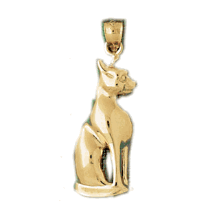 Cat Gold Charm DAZ-1946