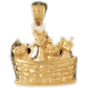 Cat Gold Charm DAZ-1972