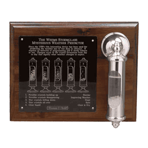 Chrome Stormglass With Display - Weems & Plath 201SET