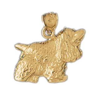 Cockerspaniel Dog Gold Charm DAZ-2087