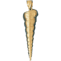 Conch Shell Gold Charm DAZ-283