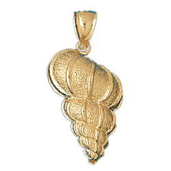 Conch Shell Gold Charm DAZ-284