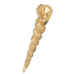 Conch Shell Gold Charm DAZ-285