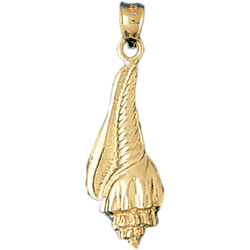 Conch Shell Gold Charm DAZ-289