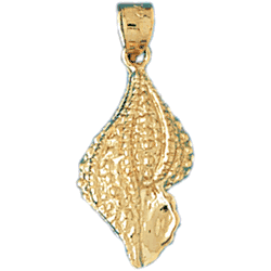 Conch Shell Gold Charm DAZ-294