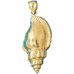 Conch Shell Gold Charm DAZ-296
