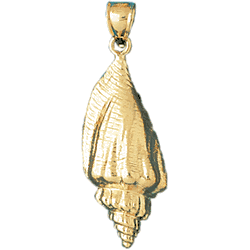 Conch Shell Gold Charm DAZ-297