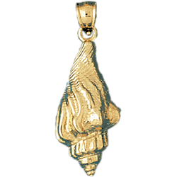 Conch Shell Gold Charm DAZ-298